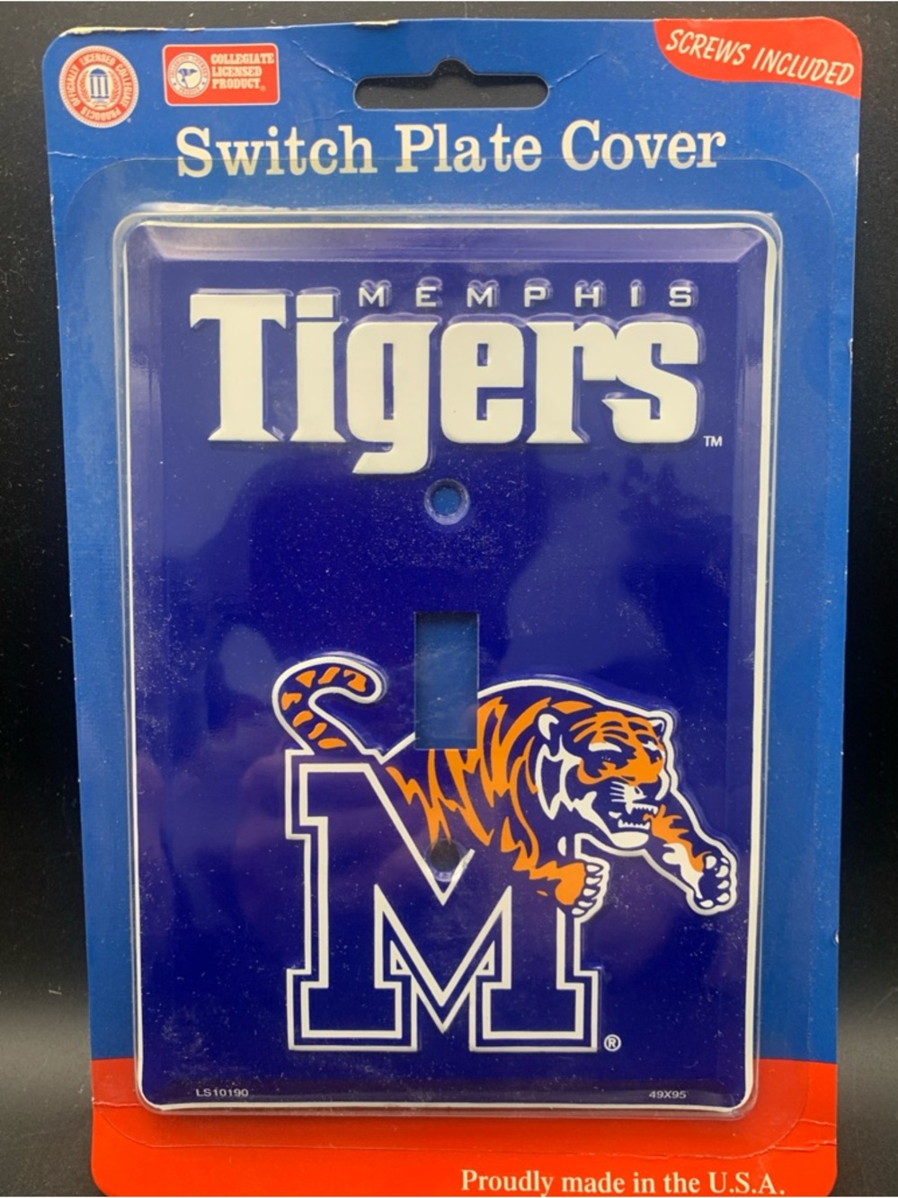 New Light Switch Plate SIgn Memphis Tigers Officially Licensed